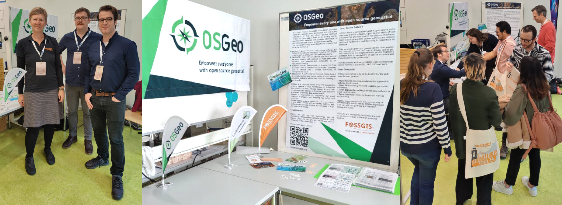 Team am OSGeo-Stand