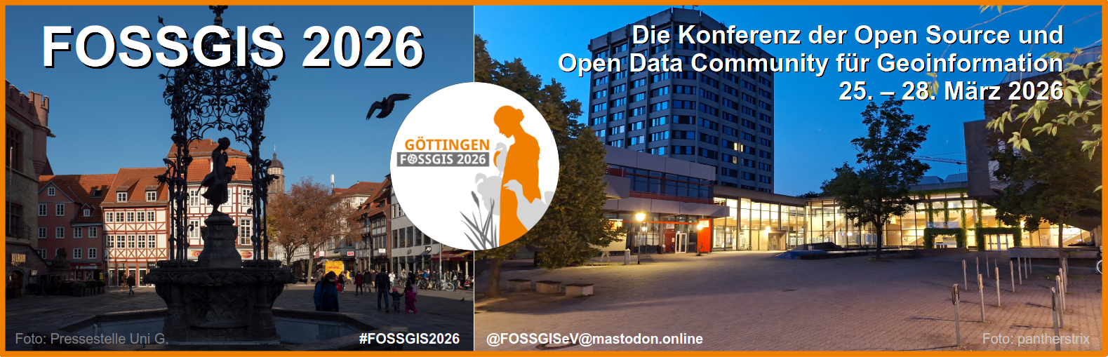 FOSSGIS Konferenz 2026 Göttingen